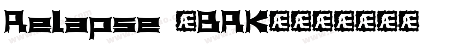 Relapse (BRK)字体转换